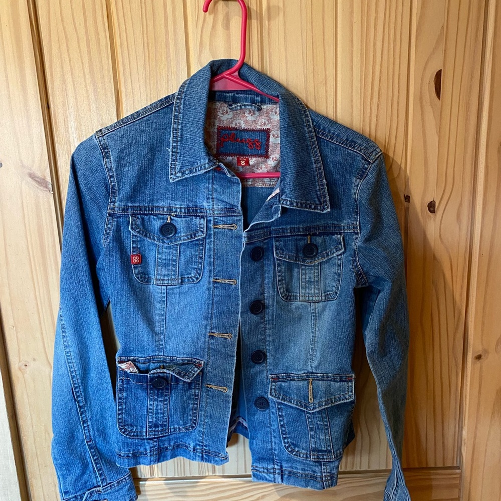 Plugg Floral Lined Denim Jacket
